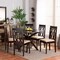 Baxton Studio Callie Modern and Contemporary Sand Fabric and Dark Brown Finished Wood 7-Piece Dining Set 174-10539-10894-Zoro - alternate 9